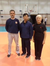 Brunetto with Yang Jun and Roberta